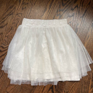 Girls Deux par Deux Skirt Size 12 White Tulle
